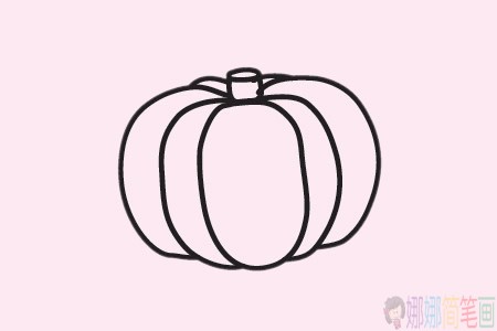 南瓜简笔画简单画法步骤图片大全-8