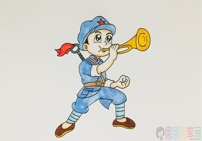 革命烈士军人简笔画-1