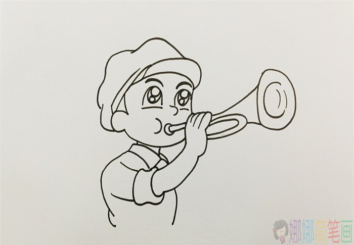 革命烈士军人简笔画-3