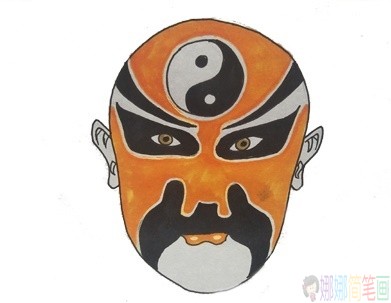 脸谱简笔画画法-1