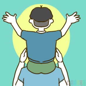 父亲节有爱简笔画图片教程-1