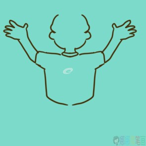 父亲节有爱简笔画图片教程-3