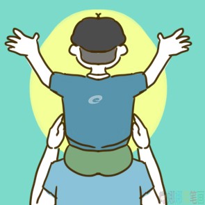 父亲节有爱简笔画图片教程-6