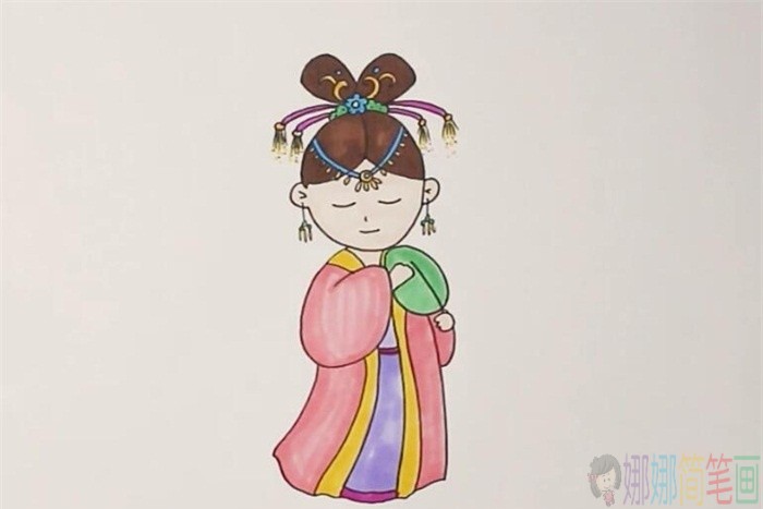 杨贵妃人物简笔画-1