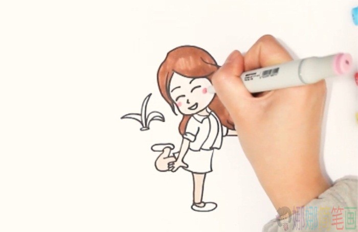 踢毽子简笔画-5