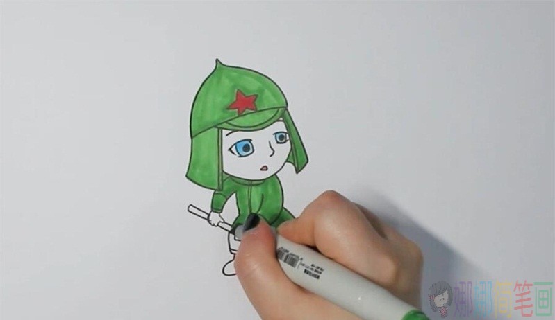 保尔柯察金简笔画,钢铁是怎样炼成的简笔画-4