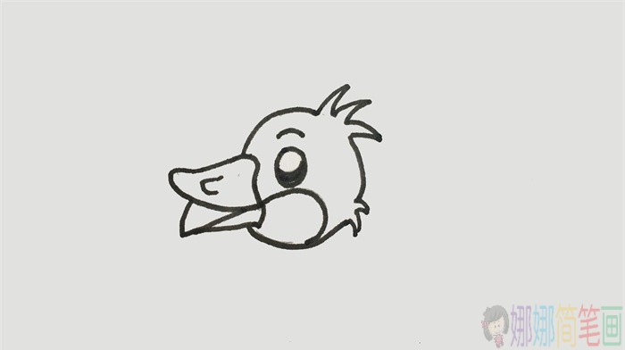 小黄鸭简笔画图片-2