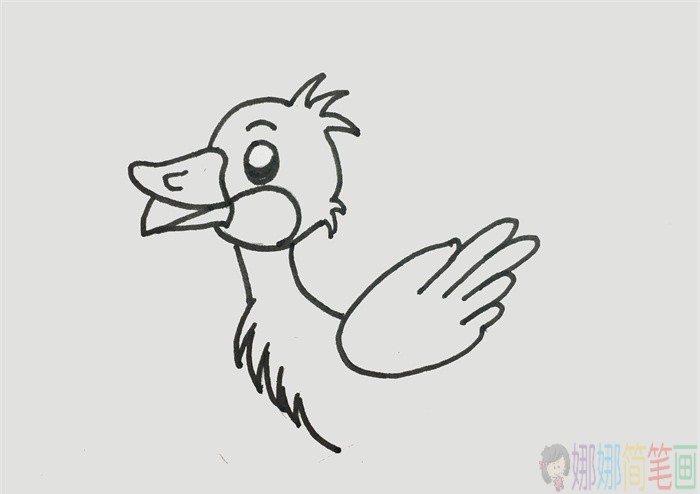 小黄鸭简笔画图片-3