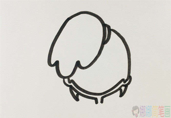 女生背影简笔画-3