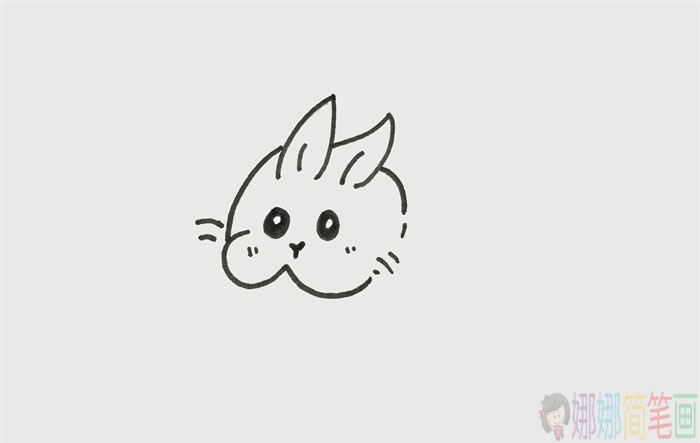 胖胖的小兔子简笔画-2
