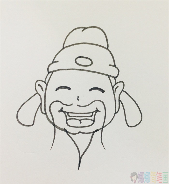 诗人李白简笔画,诗人儿童画图片-3