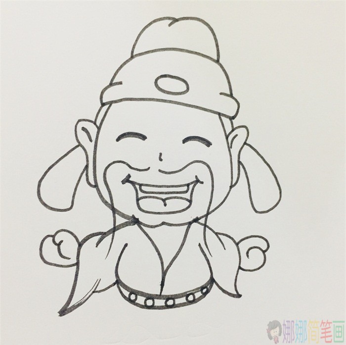 诗人李白简笔画,诗人儿童画图片-4