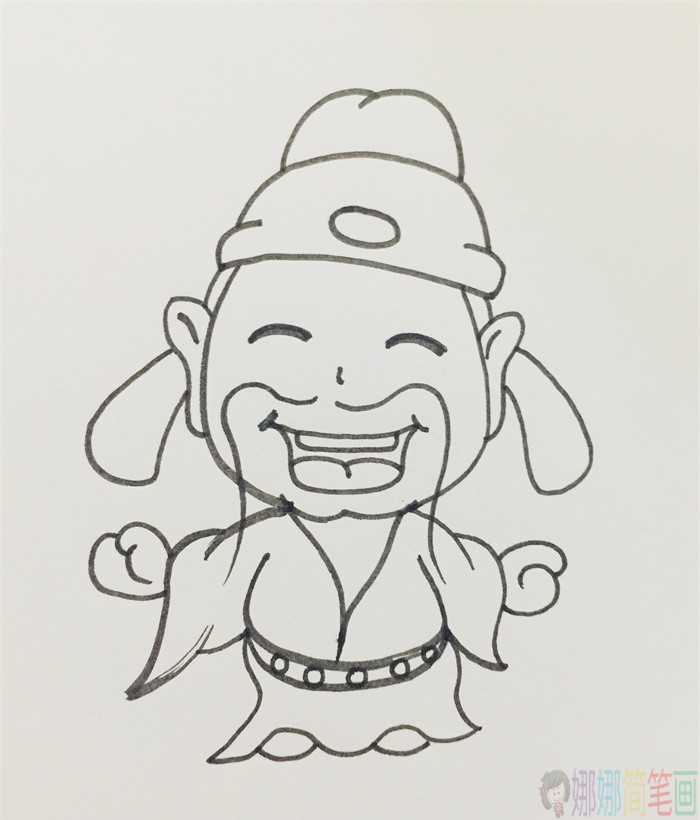 诗人李白简笔画,诗人儿童画图片-5