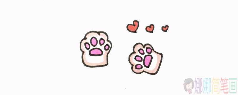 猫抓简笔画,猫抓儿童画图片-1