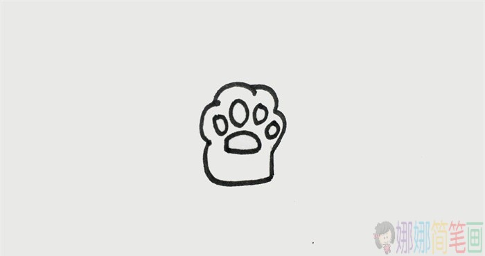 猫抓简笔画,猫抓儿童画图片-3