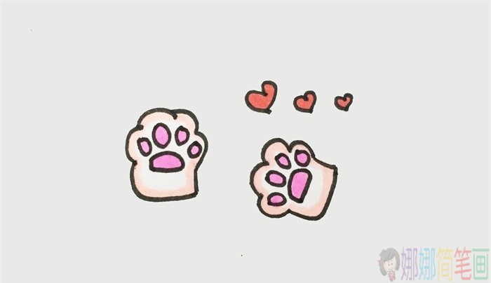 猫抓简笔画,猫抓儿童画图片-6