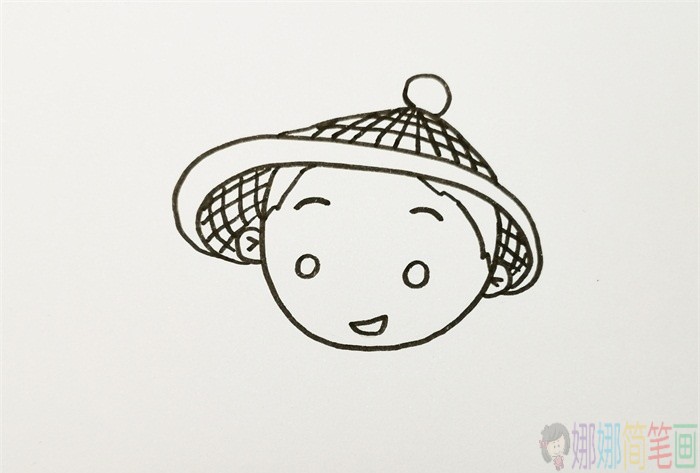 渔夫简笔画,捕鱼人简笔画图片-2
