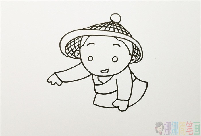 渔夫简笔画,捕鱼人简笔画图片-3
