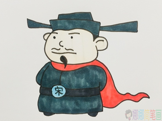 水浒传宋江人物简笔画-1