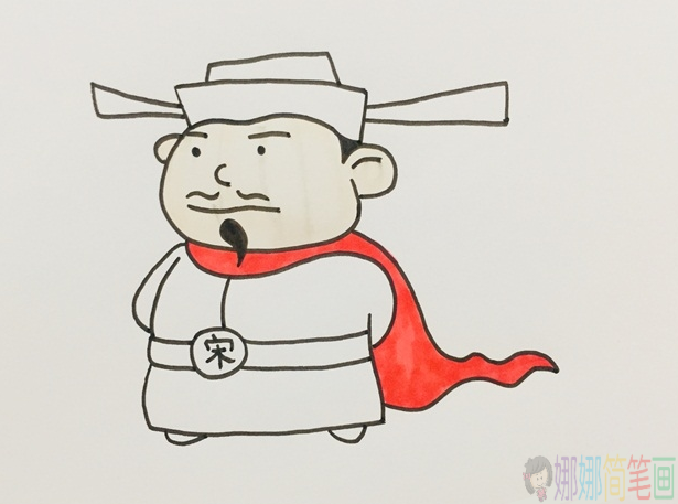 水浒传宋江人物简笔画-6