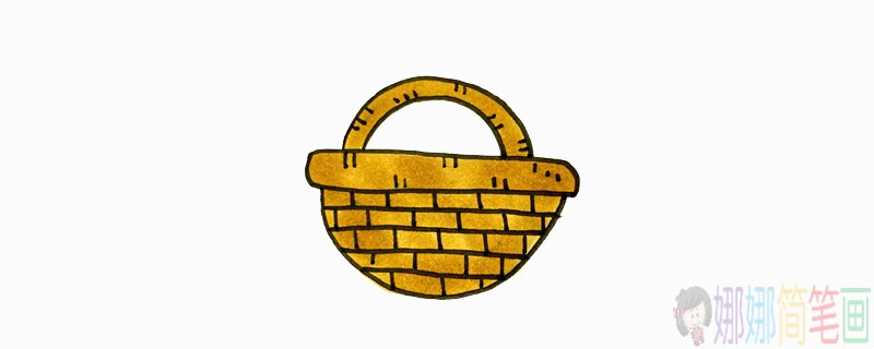竹篮简笔画-1