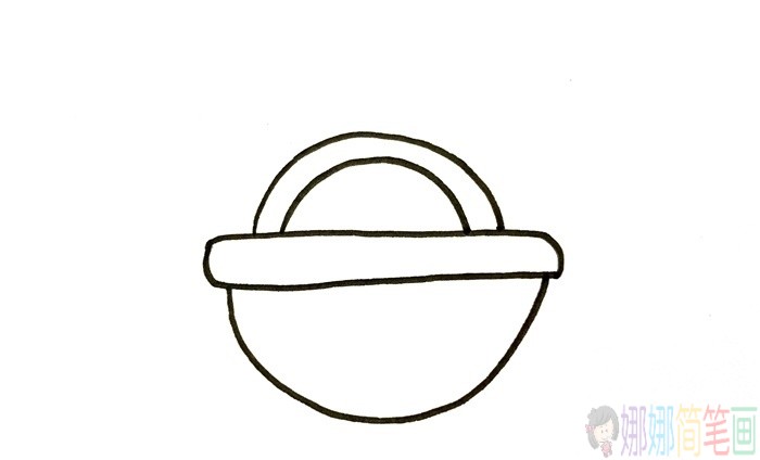 竹篮简笔画-3