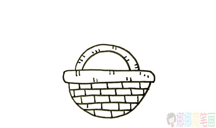 竹篮简笔画-4