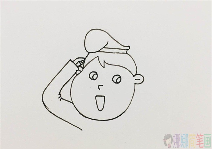 水手人物简笔画-3