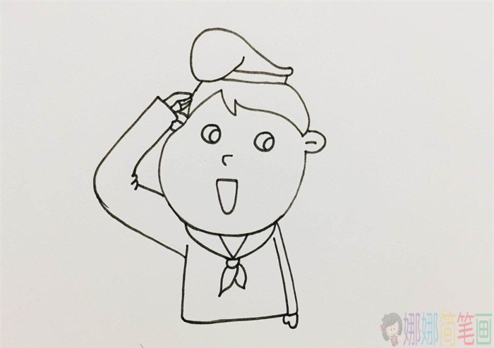 水手人物简笔画-4