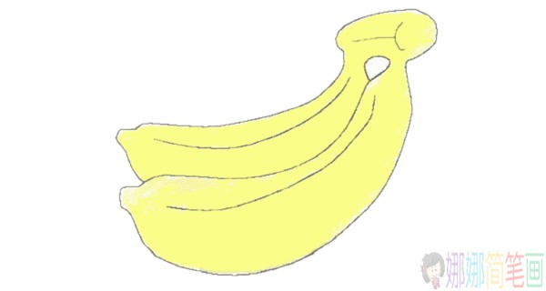 香蕉简笔画,香蕉怎么画-1