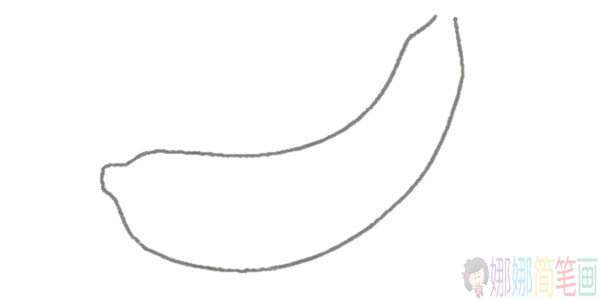 香蕉简笔画,香蕉怎么画-2