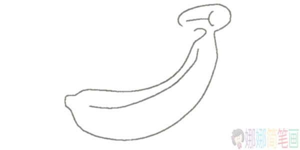 香蕉简笔画,香蕉怎么画-3