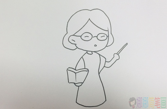 老师的画法,老师简笔画-3
