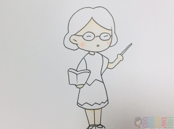 老师的画法,老师简笔画-4