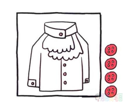 长袖礼服简笔画教程-1