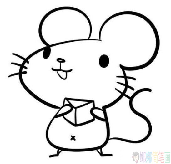 小老鼠儿童绘画图片-1