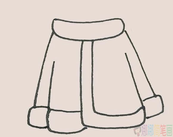 圣诞服简笔画彩色画法,圣诞服简笔画步骤-4