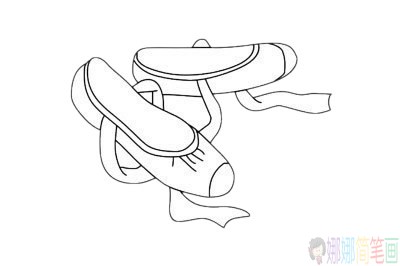 鞋子简笔画步骤,鞋子简笔画图片大全-7