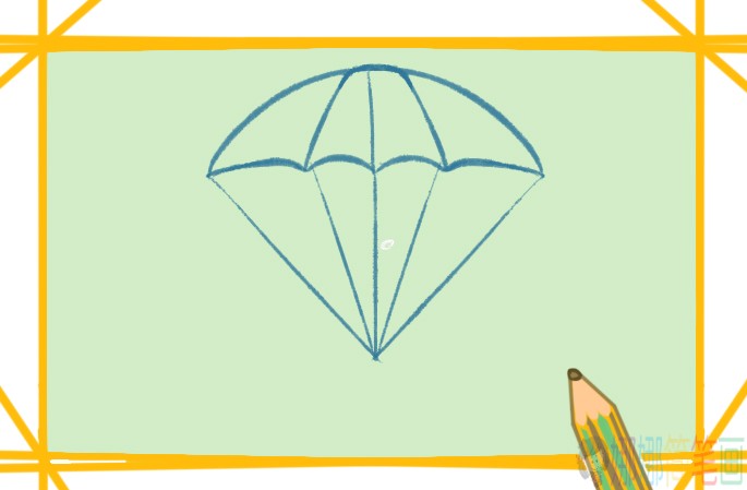 红蓝空投简笔画图片教程-4