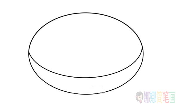 巧克力甜甜圈简笔画画法,甜甜圈简笔画步骤-3