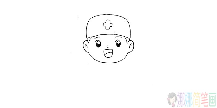 医生简笔画画法步骤-3