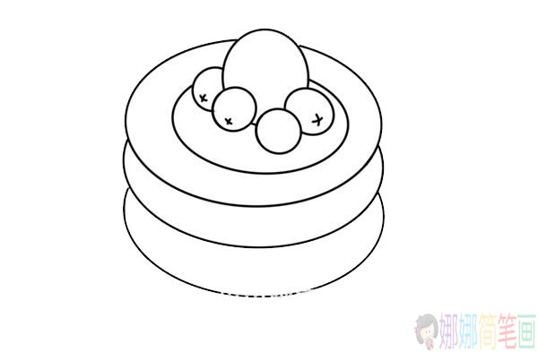 彩色煎饼简笔画图片-3