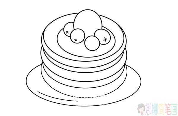 彩色煎饼简笔画图片-5