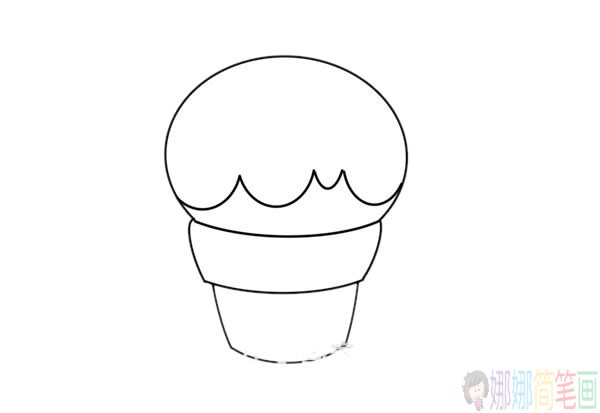 冰淇淋简笔画画法-3