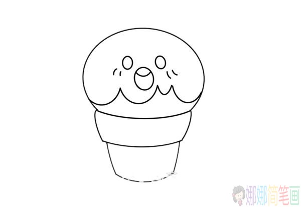 冰淇淋简笔画画法-4