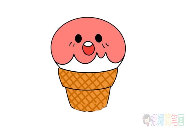 冰淇淋简笔画画法-5