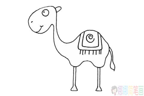 简单的骆驼动物简笔画-4