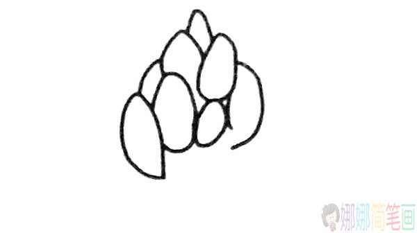 竹笋简笔画,竹笋儿童画-2