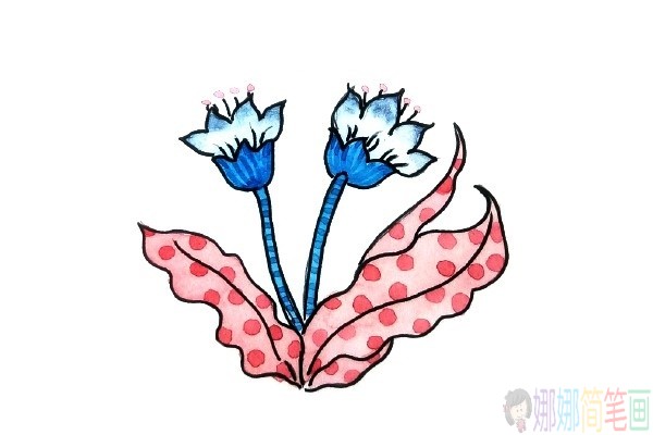 彩色花朵水粉画-2