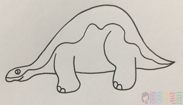 剑龙儿童画,剑龙怎么画-4